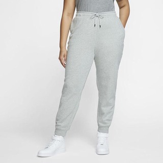 Pantaloni Nike Sportswear Essential Fleece (Plus Size) Dama Gri Inchis Albi | DLPZ-20954